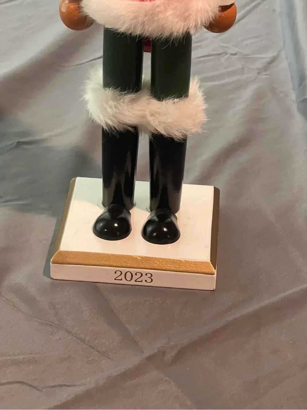 Target Red and Black Cat Nutcracker Figurine with White Trim